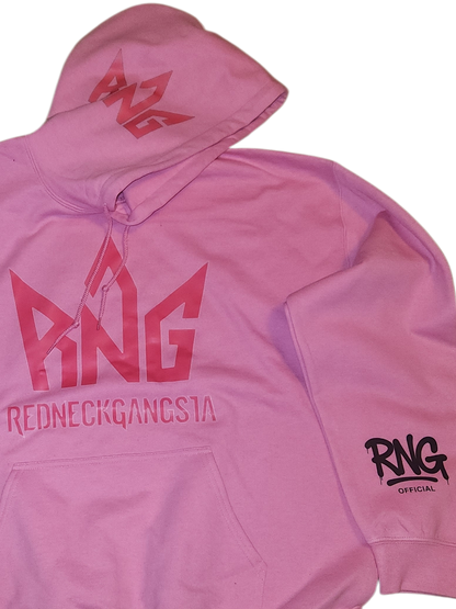 RNG Tonal Pink Logo Hoodie