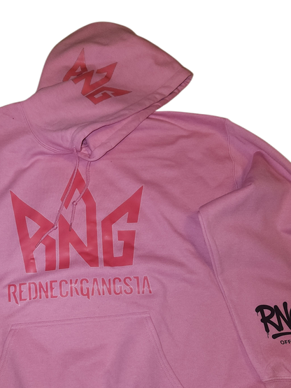 RNG Tonal Pink Logo Hoodie