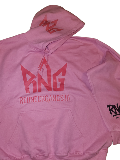 RNG Tonal Pink Logo Hoodie