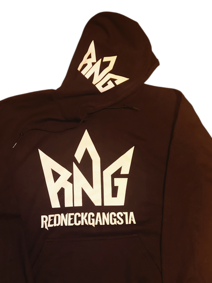 RNG Classic White Logo Hoodie – Black
