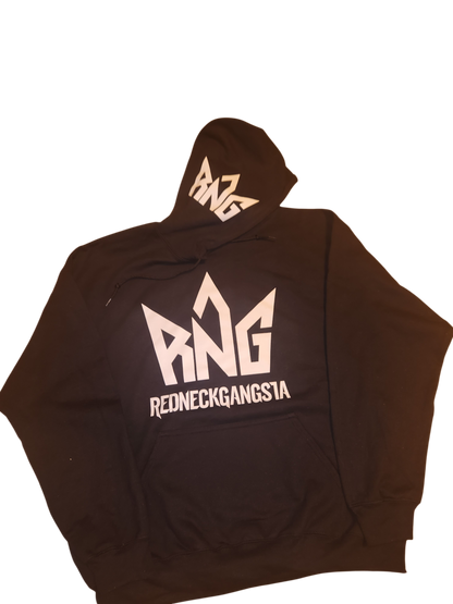 RNG Classic White Logo Hoodie – Black