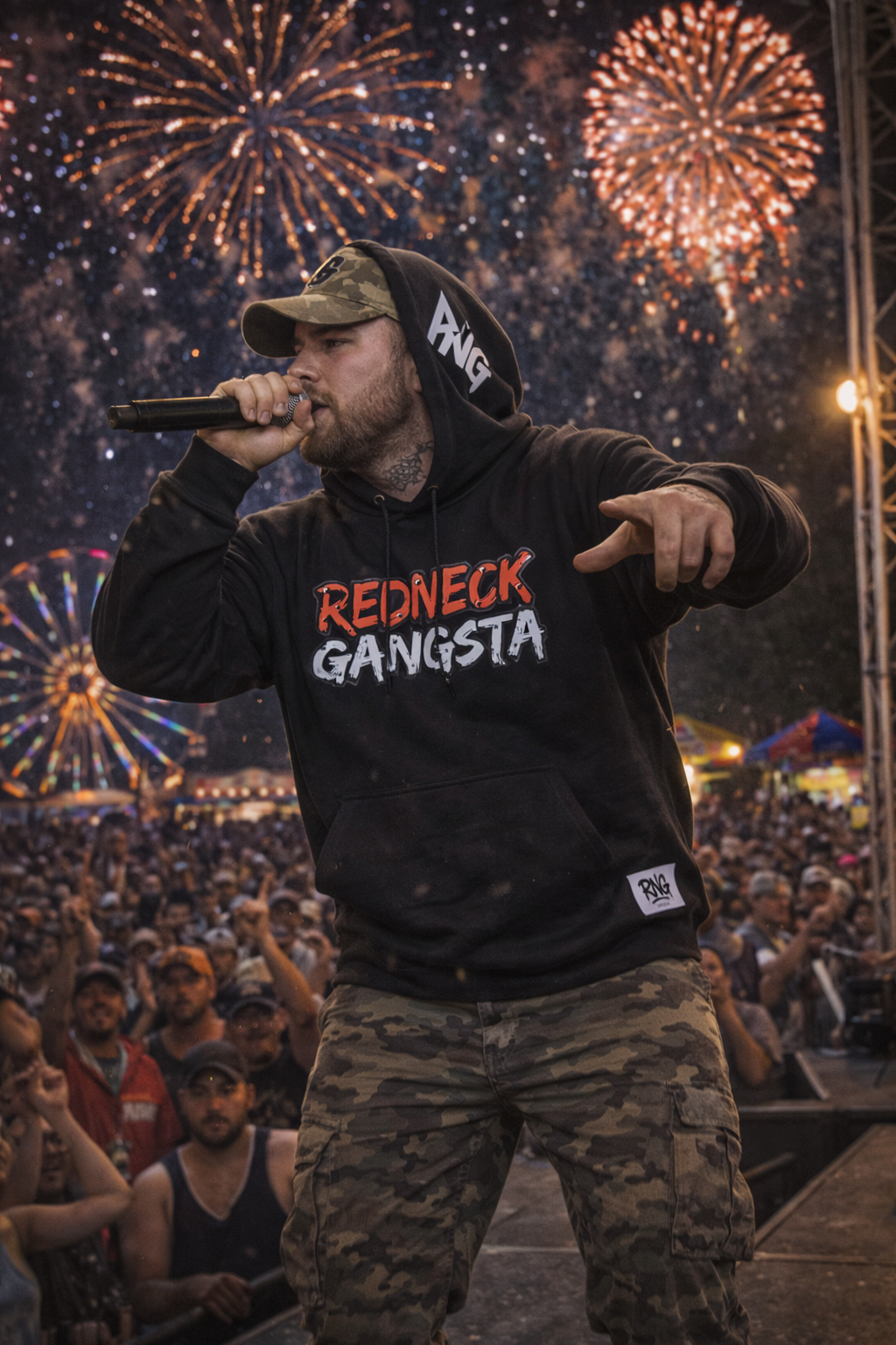 RNG Original Logo Hoodie – Black